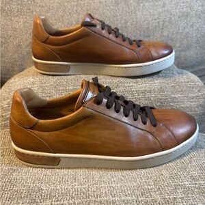 Magnanni Caballero Men's Cognac Leather Sneakers Size 10.5
